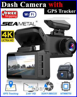 4K Ultra HD 38402160P Wide angle Car Dash Cam built in WiFi & GPS NightVision
