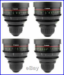 @ 4x CANON CN-E 24 35 50 85 Super Speed Lens Set with ARRI PL Arriflex Mount @