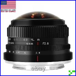 7artisans 4mm F2.8 APS-C Manual 225°Ultra Wide Angle Fisheye Lens Sony E-Mount