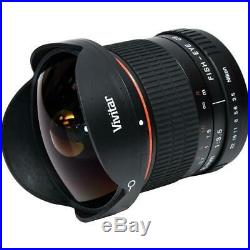 8mm Ultra-Wide f/3.5 Fisheye Lens for Nikon D3400 D3500 D5500 D5600 D7200 D7100