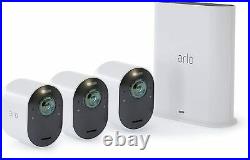 Arlo VMS5340-100NAR Ultra 4K UHD Wire-Free Security 3 Camera System -Refurbished