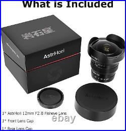 AstrHori 12mm F2.8 Full Frame Ultra Wide Angle Fisheye Lens for Sony Canon Nikon