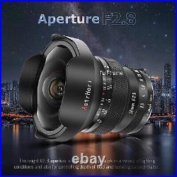 AstrHori 12mm F2.8 Ultra Wide Angle Full Frame Fisheye Lens for Sony E Mount