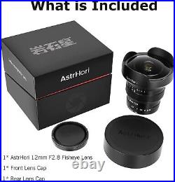 AstrHori 12mm F2.8 Ultra Wide Angle Full Frame Fisheye Lens for Sony E Mount