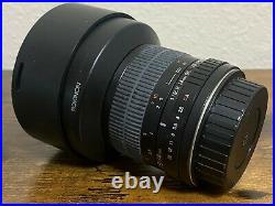 Barely Used Rokinon 14mm F2.8 Ultra Wide Angle Lens for Canon