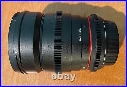 Bower 24mm T1.5 (Rokinon) Ultra-Fast Wide-Angle Cine Lens For Canon EF Mount