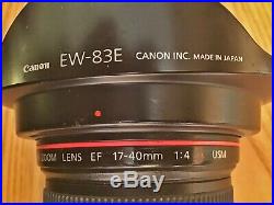 Canon EF 17-40 mm f/4 L USM Lens Black with original Canon box + warranty card