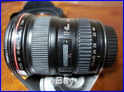 Canon EF 17-40 mm f/4 L USM Lens + Hood + Manual