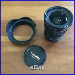 Canon EF 17-40 mm f/4 L USM Lens With Lens Hood Excellent Condition Low Use