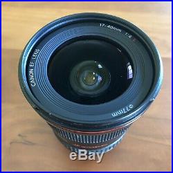 Canon EF 17-40 mm f/4 L USM Lens With Lens Hood Excellent Condition Low Use