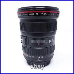 Canon EF 17-40mm f/4L USM Ultra Wide Angle Zoom Lens Black (8806A002) 5420