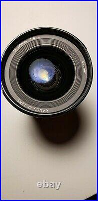 Canon EF 17-40mm f/4L USM Ultra Wide Angle Zoom Lens + Caps + Hood