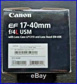 Canon EF 17-40mm f/4L USM Ultra Wide Angle Zoom Lens LOOK
