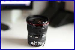 Canon EF 17-40mm f/4L USM Ultra Wide Angle Zoom Lens for SLR Cameras With Hood