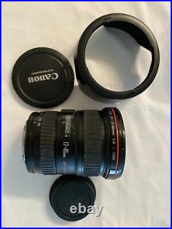 Canon EF 17-40mm f/4L Ultra Wide Angle Zoom Lens Black