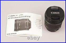 Canon EF-S 10-18mm F/4.5-5.6 IS STM Lens (9519B002) GOOD CONDITION, NICE PRICE