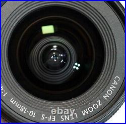 Canon EF-S 10-18mm f/4.5-5.6 AF IS STM Lens t3i t4i t5i t6i t7i t8i 70D 80D 7D