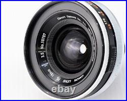 Canon FL 19mm f/3.5 MF Wide Angle Early Model Lens for FL/FD-mount SLR Camera JP