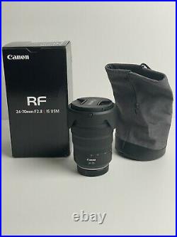Canon RF 24-70mm F2.8 L IS USM Withbox, Lens Hood, Sack- (READ Description)