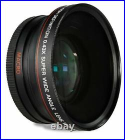 DEDICATED 62mm HD 16K ULTRA WIDE ANGLE LENS FOR Leica V-Lux 5 Digital Camera