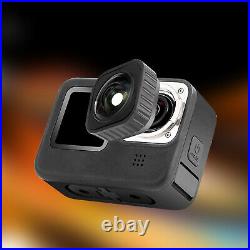 For GoPro Hero 9 Black Max Lens Mod Ultra-wide Angle Lens + Protective Cover Set