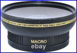 Hd Ultra Wide Angle Macro Lens For Jvc Gy-hm600 Camcorder