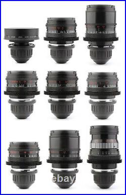 LOMO 9x Lens Set 10 18 22 28 35 50 75 100 150 with ARRI PL Mount Kinor