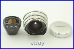 MINT +Finder Voigtlander Super Wide Heliar 15mm F4.5 Leica L L39 LTM JAPAN 796