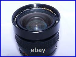 Minolta MC Rokkor-X 21mm f2.8 FAST Wide Angle Lens. Hood. Case. ++++READ++++