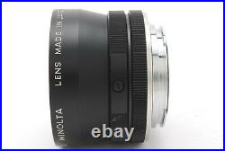 N MINT? MINOLTA UW ROKKOR PG 18mm f/9.5 Ultra Wide Angle Lens with Hood From Japan