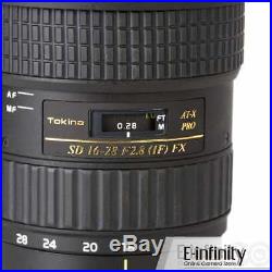 NEW Tokina AT-X 16-28mm f/2.8 Pro FX Lens for Canon Full Frame Camera Body