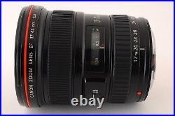 Near Mint Canon EF 17-40mm F/4 L USM Lens with Hood Ship From Japan