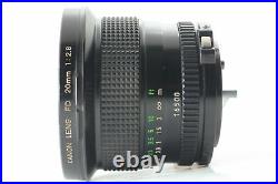 Near Mint Canon New FD 20mm f2.8 Ultra Wide Angle Lens NFD From JAPAN