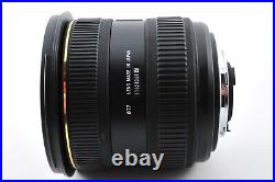 Near Mint SIGMA 10-20mm F/4-5.6 EX DC HSM Ultra Wide Angle Zoom Lens for Nikon
