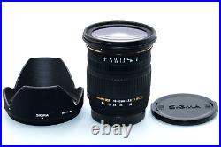 Near Mint Sigma 18-50mm f/2.8 EX DC Macro Ultra Wide Angle Lens Hood Sony Japan