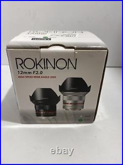 New Rokinon 12mm F2.0 Ultra Wide Angle Lens for Fuji X-no Umberalla