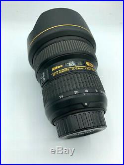 Nikon AF-S NIKKOR 14-24 mm f/2.8G ED Lens Black very nice used condition