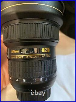 Nikon AF-S Nikkor 14-24mm f / 2.8G ED Camera Lens USED ORIGINAL OWNER