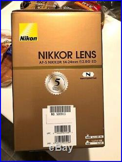 Nikon AF-S Nikkor 14-24mm f/2.8G ED Nano Crystal Coat MINT CONDITION