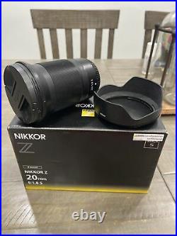 Nikon NIKKOR Z 20mm F/1.8 S