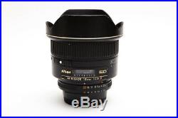 Nikon Nikkor 14mm 14 f/2.8D f2.8 2.8 AF ED Wide Angle Lens Sharp