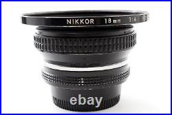 Nikon Nikkor Ai 18mm f/4 Ultra Wide Angle Lens with Hood Excellent+ From JAPAN