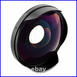 Opteka 0.3x Fisheye Lens for Canon G50 G60 XF400 XF405 GL1 GL2 GX10 XF705 S100
