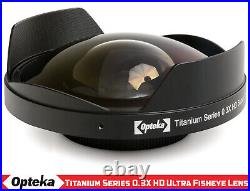 Opteka 0.3x Titanium Series Ultra Fisheye Lens for Sony FDR-AX53 Camcorder