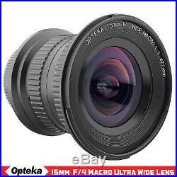 Opteka 15mm f4 11 Macro Wide Angle Lens for Nikon D3500 D3400 D3300 D3200 D3100