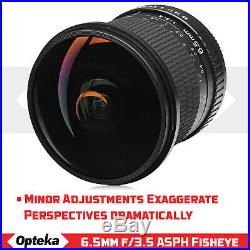 Opteka 6.5mm f3.5 High Definition Aspherical Fisheye Lens for Nikon DSLR Cameras