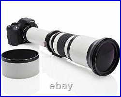 Opteka 650-1300mm f/8 HD Telephoto Zoom Lens for Canon EOS Digital SLR Cameras