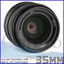 Oshiro 35mm f/2 Lens for Sony a6600 a6500 a6400 a6300 a6100 a6000 a5100 a3500