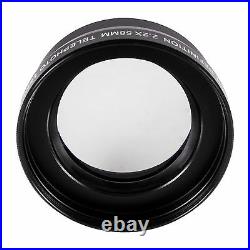 Pro 55mm Wide Angle Macro Lens +2x Hd 55mm Zoom Lens + Filters For Sony Fdr-ax53