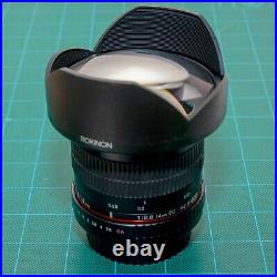 ROKINON 14mm f/2.8 ED AS IF UMC Lens in Canon EF Mount Open Box (Free Shipping)
